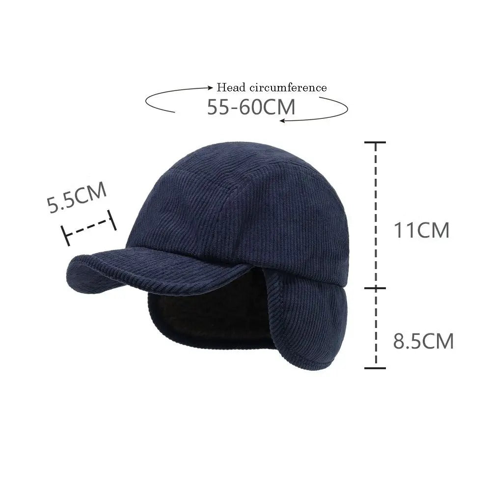 Valen Corduroy Earflap Cap (Buy 1 Get 1 Free)