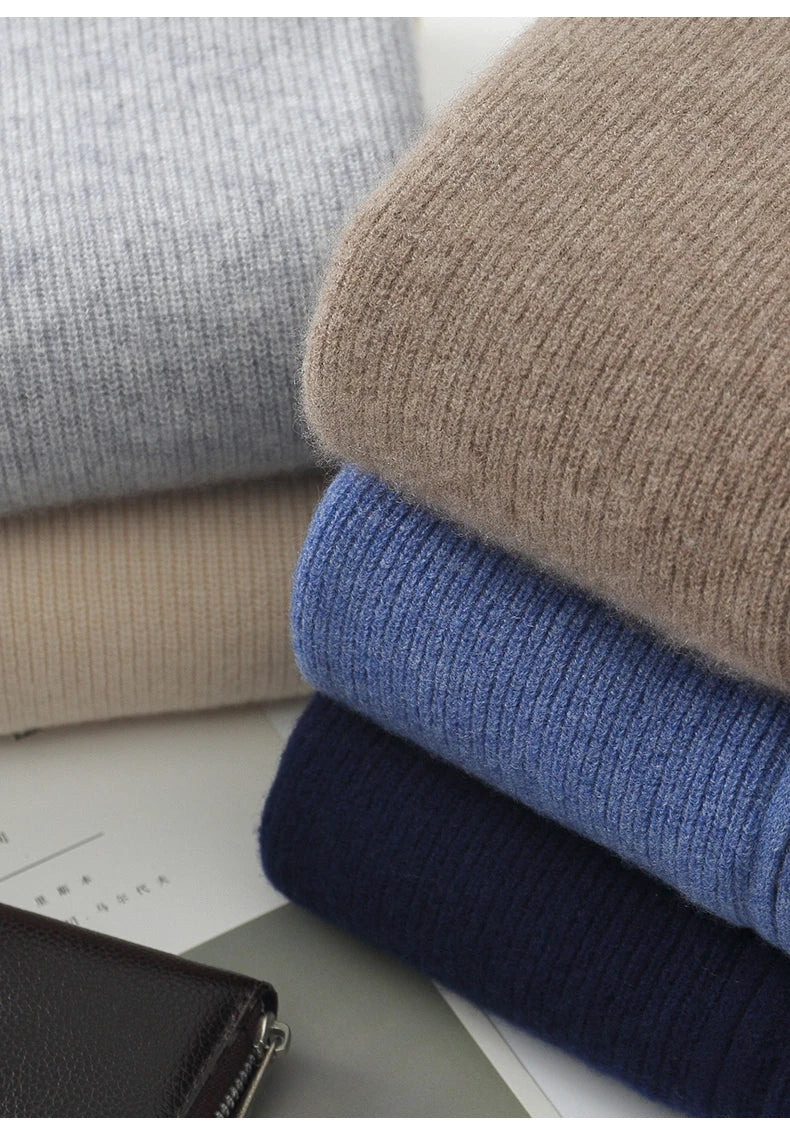 Enzo Merino Thickened Cardigan