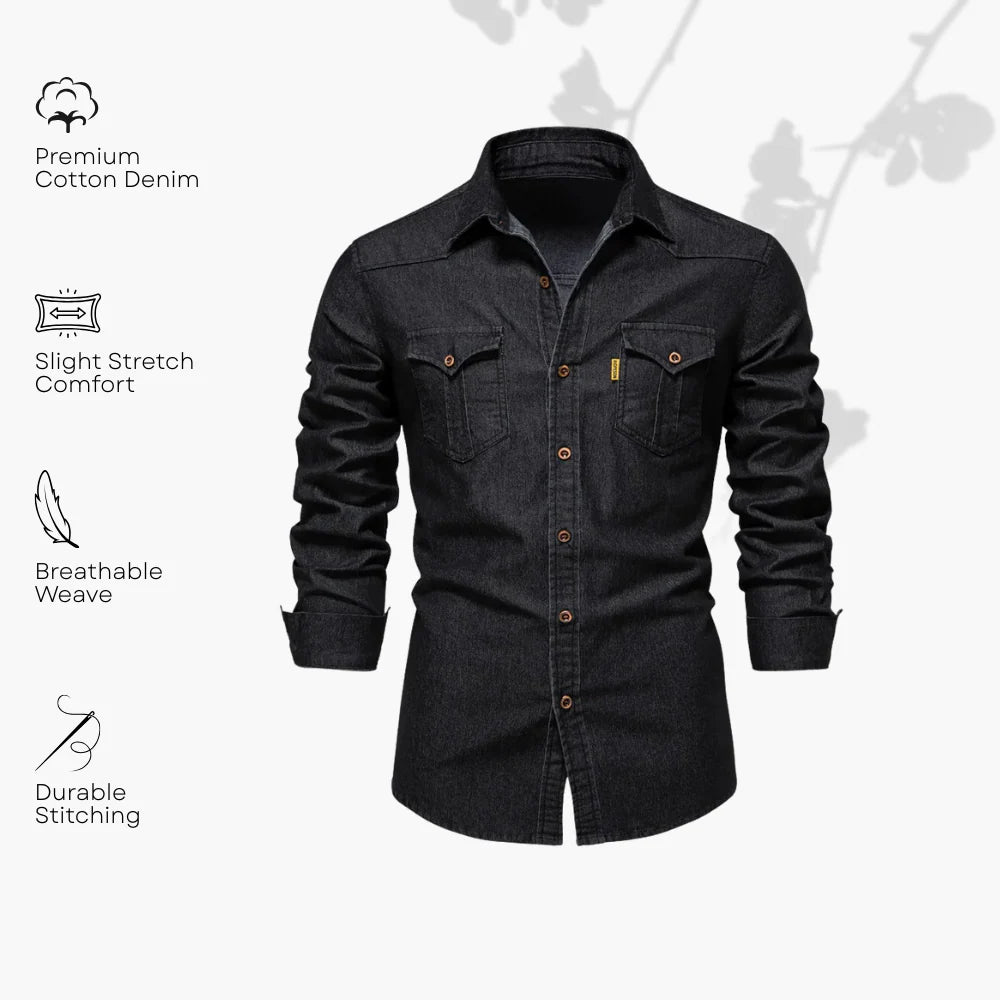 Aurel Cotton Denim Shirt