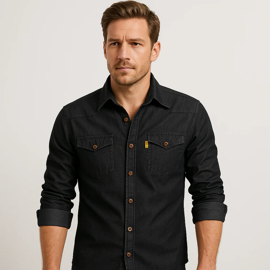 Aurel Cotton Denim Shirt