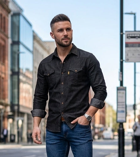 Aurel Cotton Denim Shirt