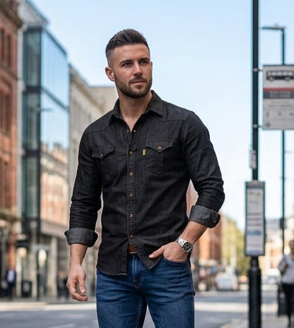 Aurel Cotton Denim Shirt