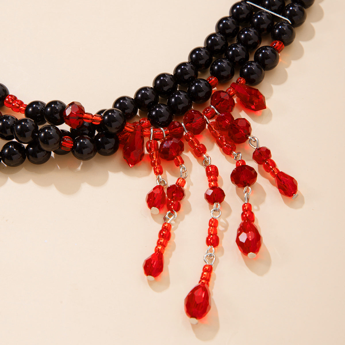 Blood Drop Pearls Necklace