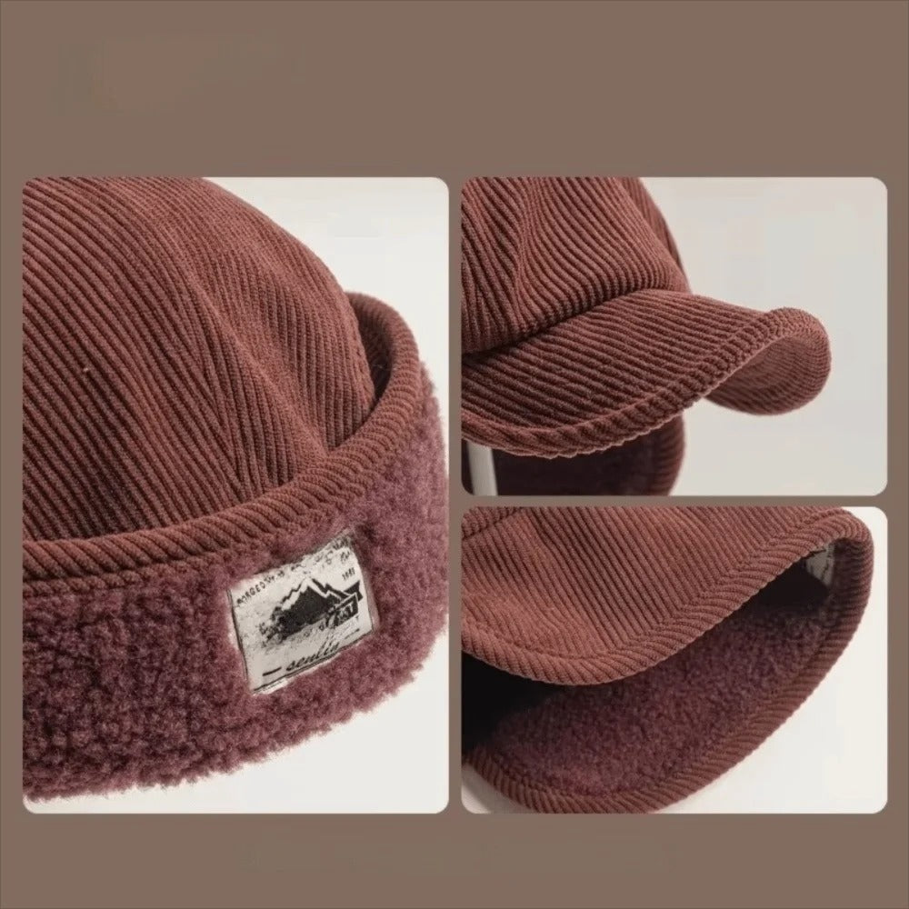 Valen Corduroy Earflap Cap (Buy 1 Get 1 Free)