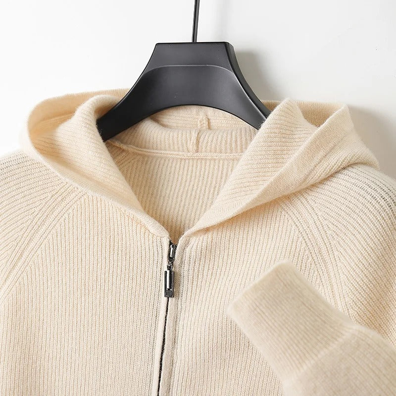 Enzo Merino Thickened Cardigan