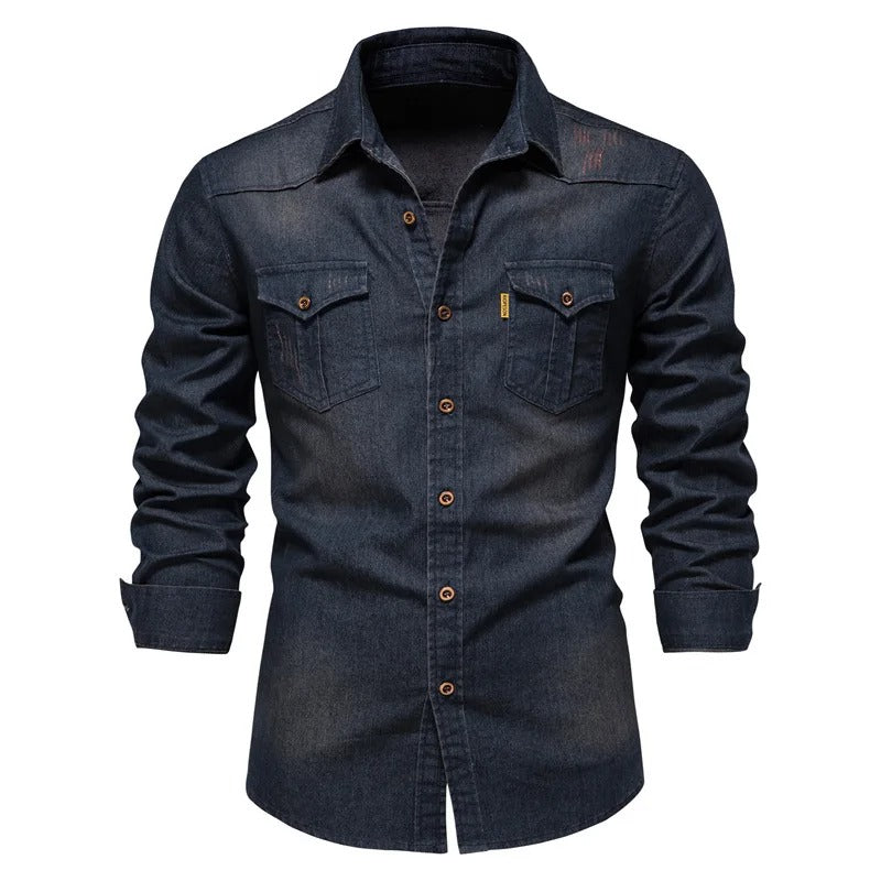 Aurel Cotton Denim Shirt