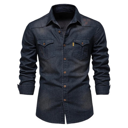 Aurel Cotton Denim Shirt